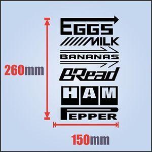 Racing Sponsor Logo - Sponsor Logos Decal Racing Sticker Eggs Milk Banana Car Tuning ...
