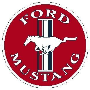 Red White and Blue Circle Logo - FORD MUSTANG - Dornbos Sign & Safety Inc.