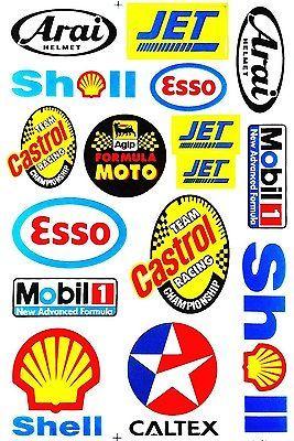 Racing Sponsor Logo - 6X RACING SPONSOR Logo Gas Stickers Motocross Big Bike Moto-GP Super ...