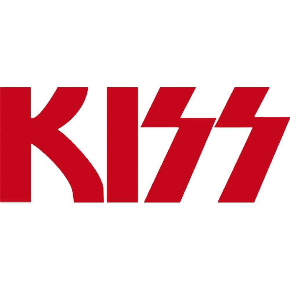 Red Kiss Logo - KISS Logo Rub-On Sticker - Red – RockMerch