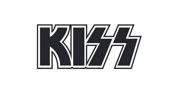 Red Kiss Logo - Kiss Logo Decal Sticker, White, Black, Red, Yellow, Blue