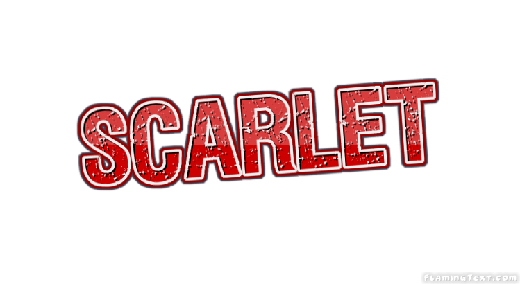 Scarlet Logo - Scarlet Logo | Free Name Design Tool from Flaming Text