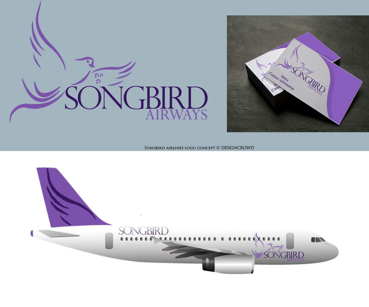 United Airplane Logo - Serious, Modern, Airline Logo Design for Songbird Airways Also to