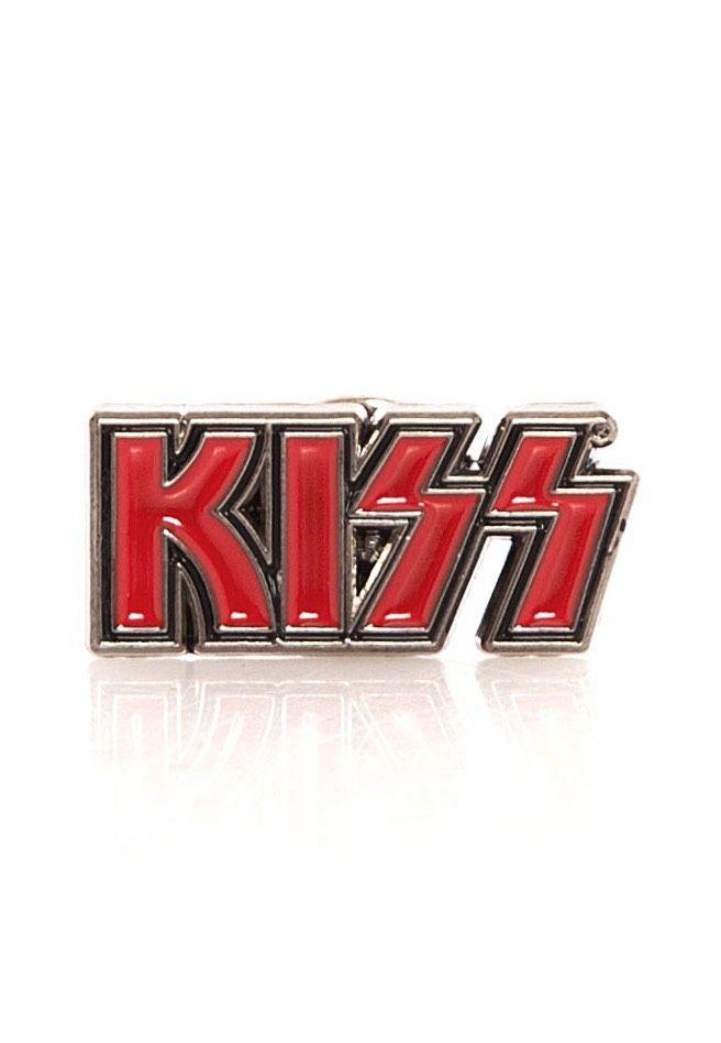 Red Kiss Logo - Kiss - Logo - Pin - Official Glam Rock Merchandise Shop - Impericon ...