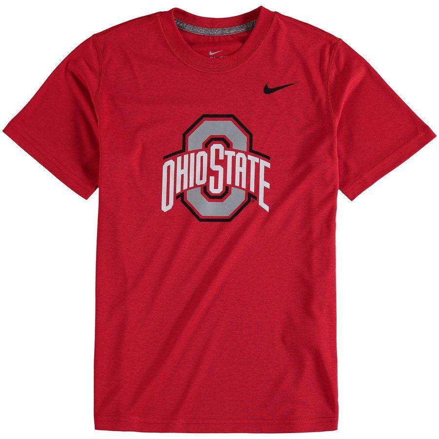 Scarlet Logo - Nike Ohio State Buckeyes Youth Scarlet Logo Legend Dri-FIT T-Shirt