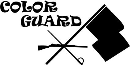 Color Guard Logo - Amazon.com: Color Guard Symbol Car Decal Window Sticker (WHITE COLOR ...