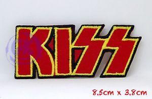 Red Kiss Logo - Kiss Rock Music Band Style 1 Logo red Iron Sew on Embroidered Patch ...