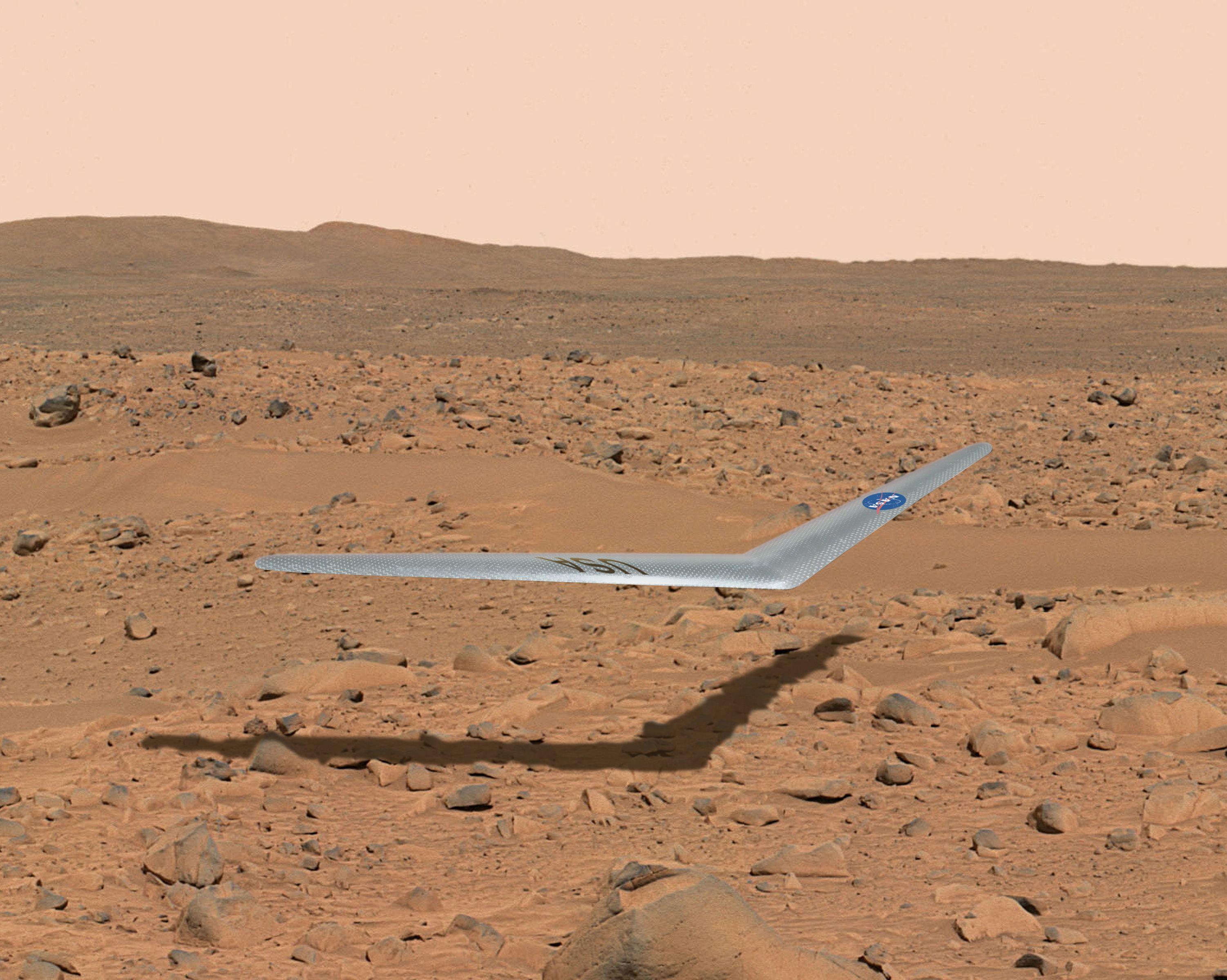 Looks Like Two Boomerangs Logo - This boomerang-like aircraft could be the first to fly on Mars - The ...