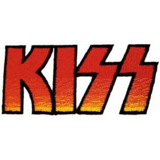 Red Kiss Logo - Rock Band Kiss Logo Embroidered Iron On or Sew On Patch