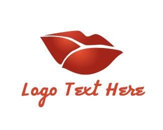 Red Kiss Logo - Kiss Logo Maker. Best Kiss Logos