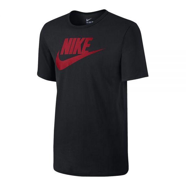Black and Red T Logo - Nike Men's Sportswear Logo T Shirt: Black / Red