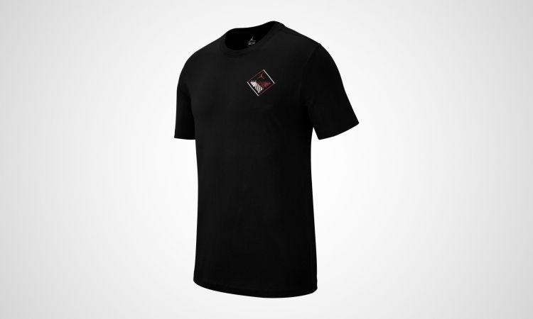 Black and Red T Logo - Nike Wings Flight Logo T Shirt (black / Red) 010