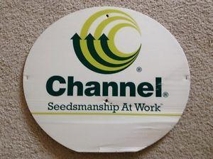Channel Seed Logo - CHANNEL Seed Corn Dealer Field Sign Authentic Farm Barn Man Cave