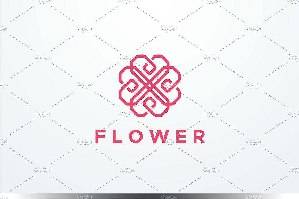 Flower Logo - Abstract Flower Logo ~ Logo Templates ~ Creative Market