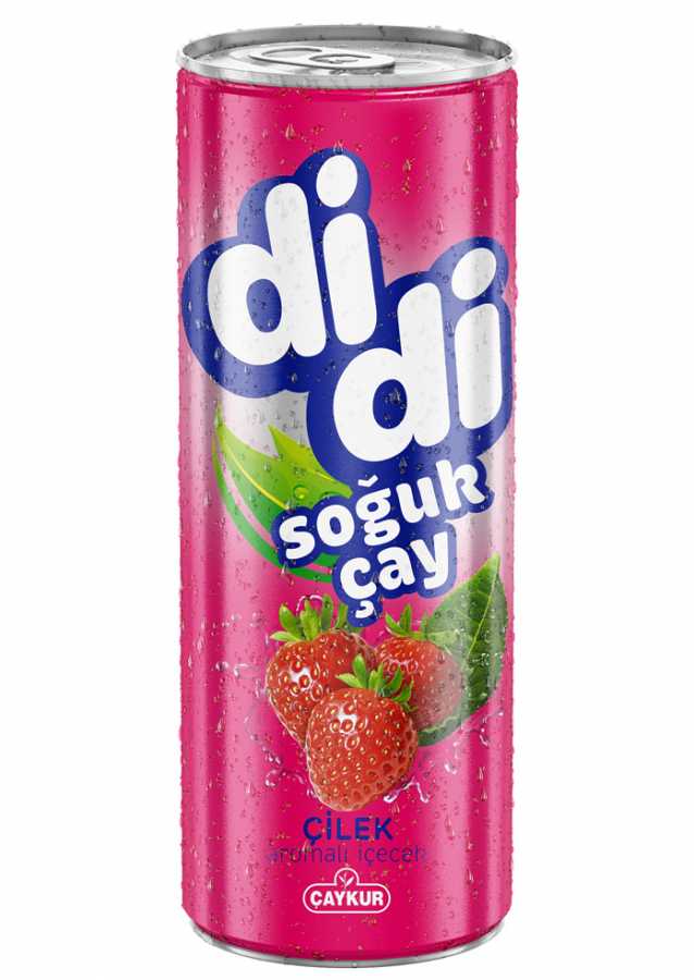 Caykur Didi Logo - DİDİ Iced Tea Strawberry Flavored 250 ml (24 Pcs)