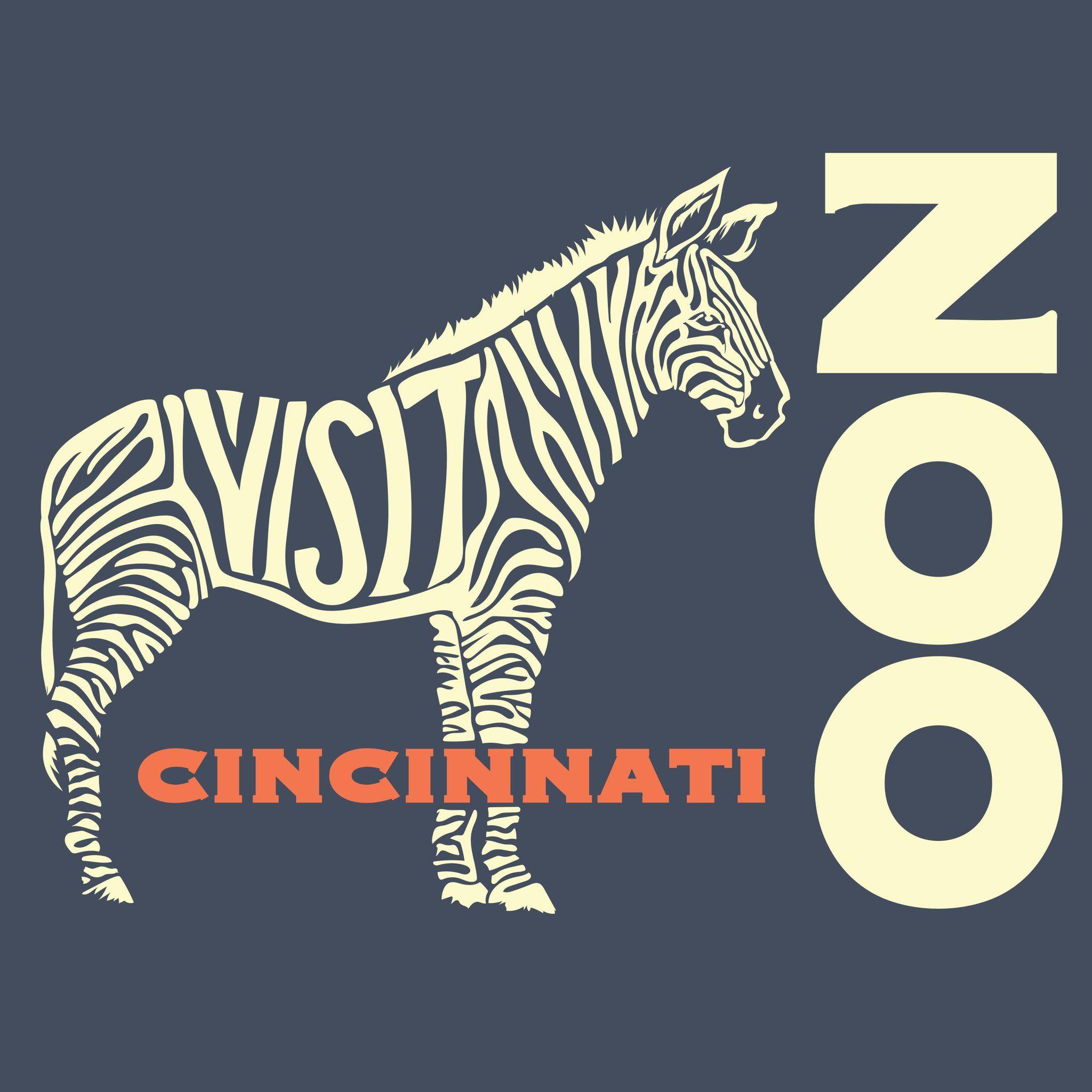 Cool Zebra Logo - Cincinnati Zoo Zebra Logo | Animal Apparel | Cincy Shirts