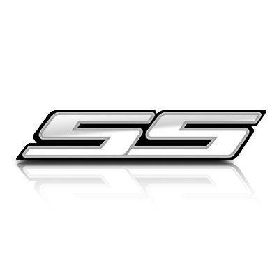 Chevy SS Logo - Camaro White SS Fender Emblem: Automotive