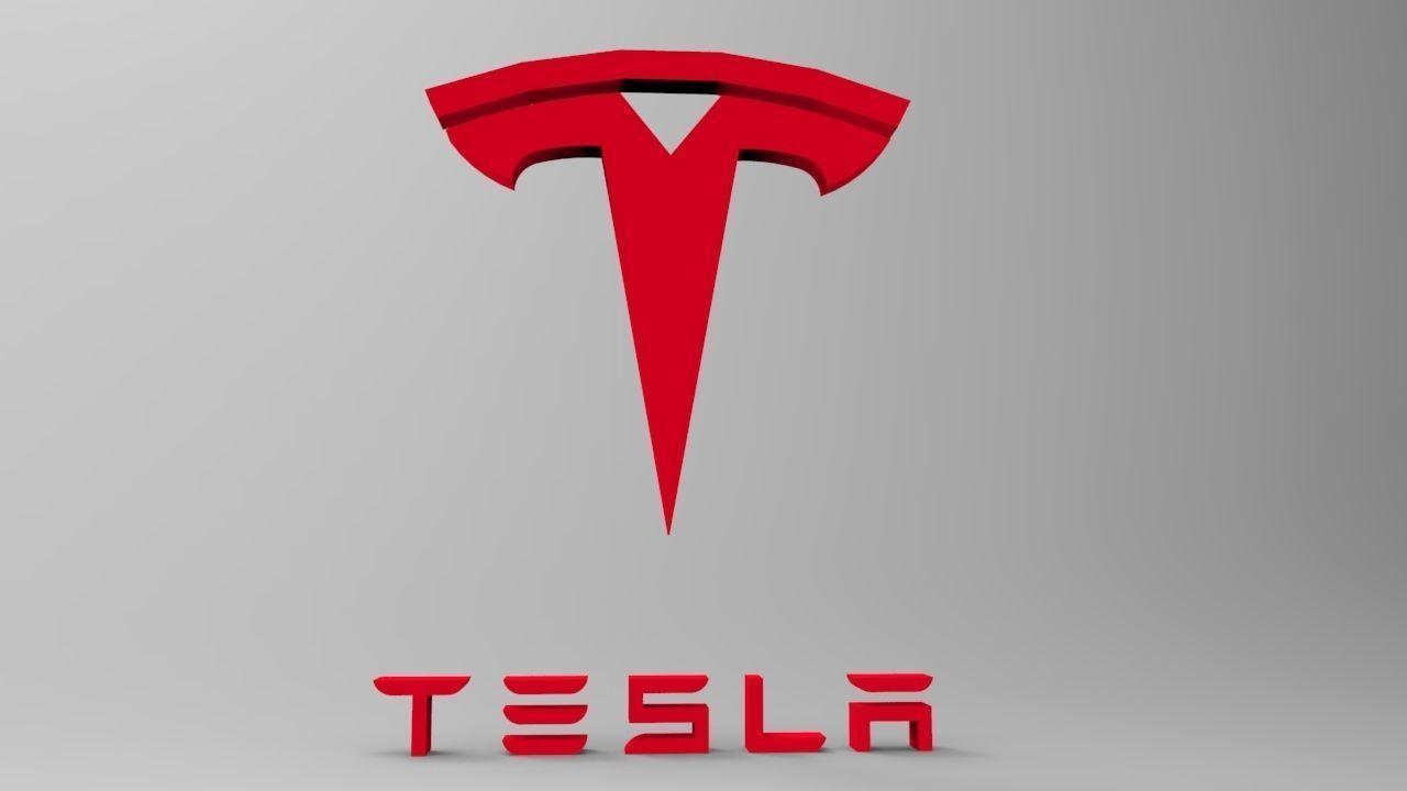 Tesla Logo - Tesla Logo 3D asset | CGTrader