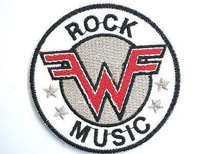 Weezer Logo - WEEZER Logo Embroidered Iron On Rock Music PatchApprox