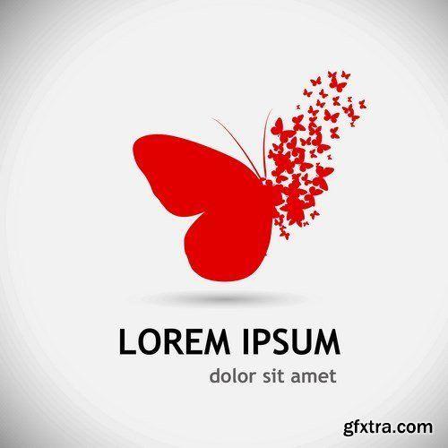 Red Yellow Blue Green Butterfly Logo - Butterfly Logo - 25xEPS … | 作业 | Butterfly logo, Logo design, Logos