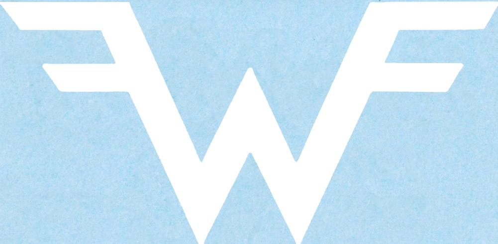 Weezer Logo - INACTIVE SKU-Weezer Logo Rub-On Sticker - White