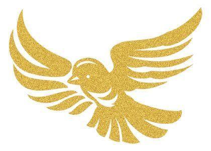 Gold Bird Logo - Gold bird. Birds. Temporary Tattoos, Tattoos and Glitter