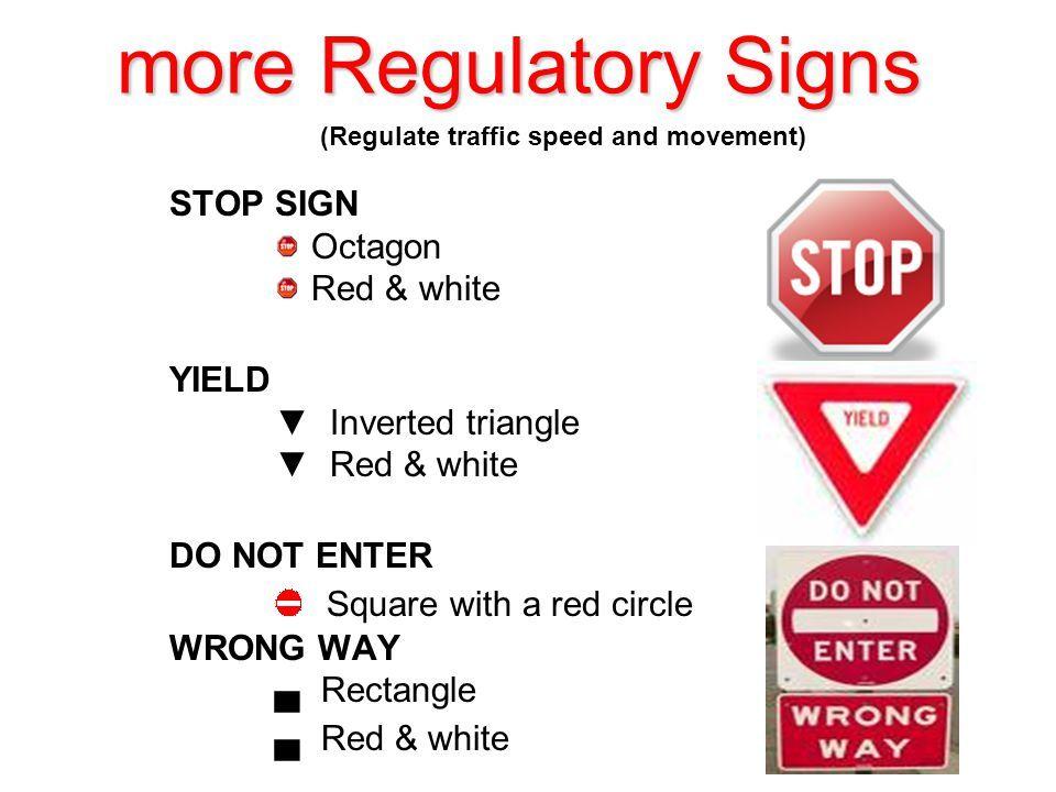 Red Triangle with Circle Logo - Three Types of Road Signs - ppt video online download