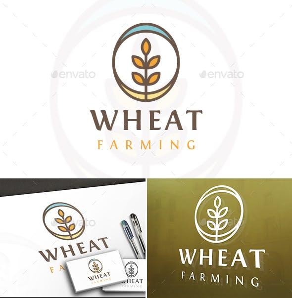 Wheat Circle Logo - Circle Line Wheat Logo by BossTwinsArt | GraphicRiver