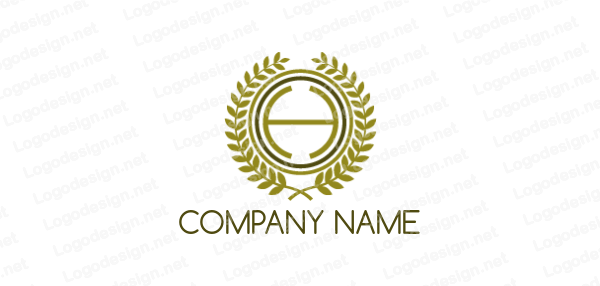 Wheat Circle Logo - wheat leaf arround letter h in circle. Logo Template by LogoDesign.net