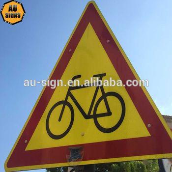 Red Triangle with Circle Logo - Best selling red triangle safety warning traffic road signs with good price