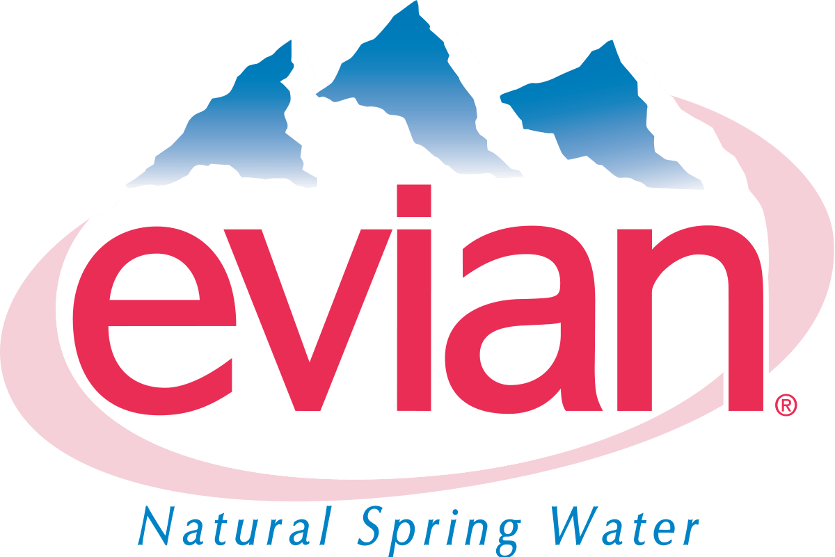 Water Brand Logo - Évian