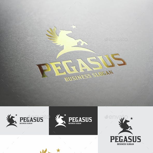 Pegasus with Star Logo - Animal Logo Graphics, Designs & Templates from GraphicRiver (Page 6)