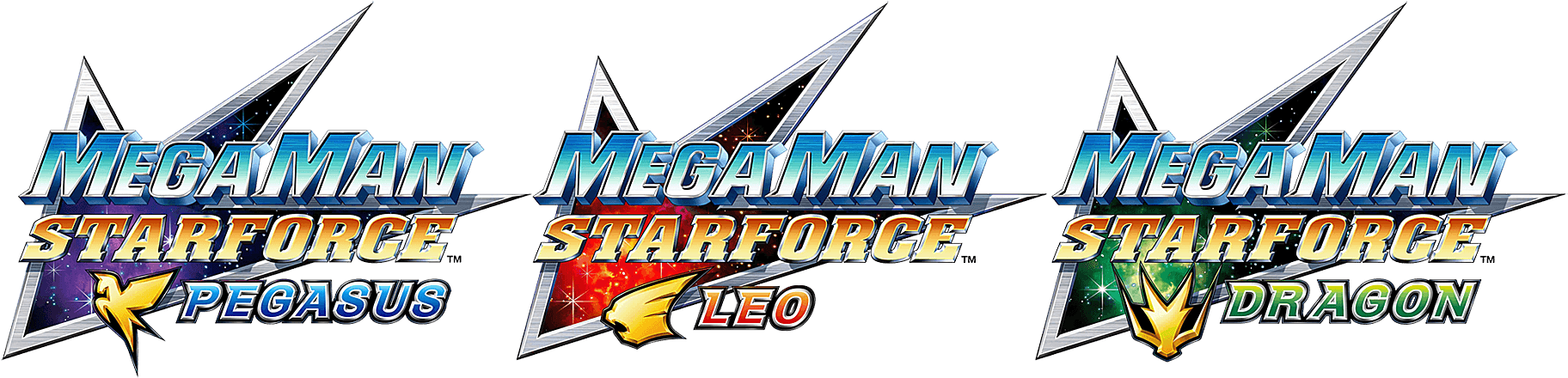 Pegasus with Star Logo - Download HD Mega Man Star Force Leo Pegasus Dragon Logo - Megaman ...
