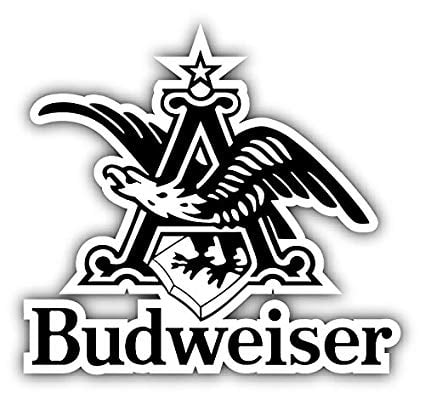 Budweiser Logo - Budweiser Beer Logo Eagle Car Bumper Sticker Decal 5'' x 4''