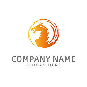 Orange Dragon Logo - Free Dragon Logo Designs | DesignEvo Logo Maker