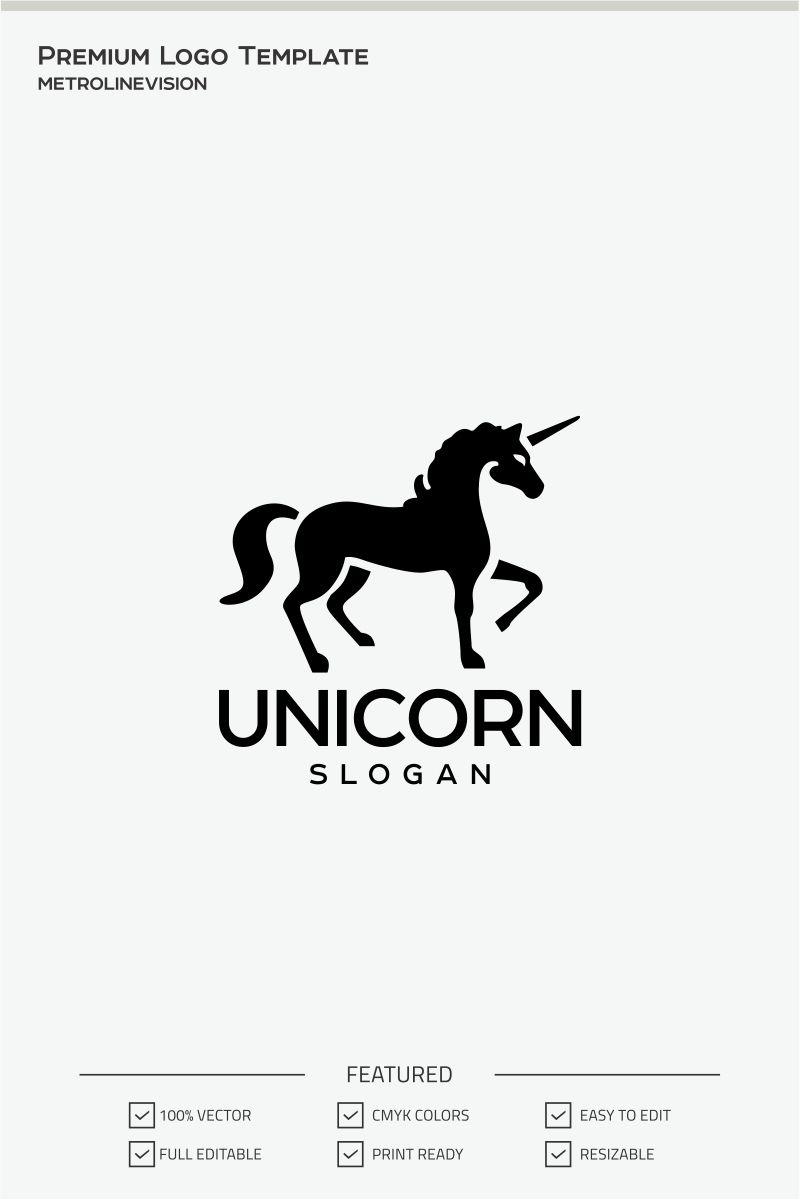 Unicorn Logo - Unicorn Logo Template #71298