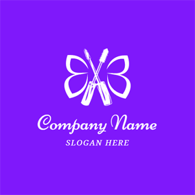 Purple Cat Head Company Logo - Free Makeup Logo Designs. DesignEvo Logo Maker