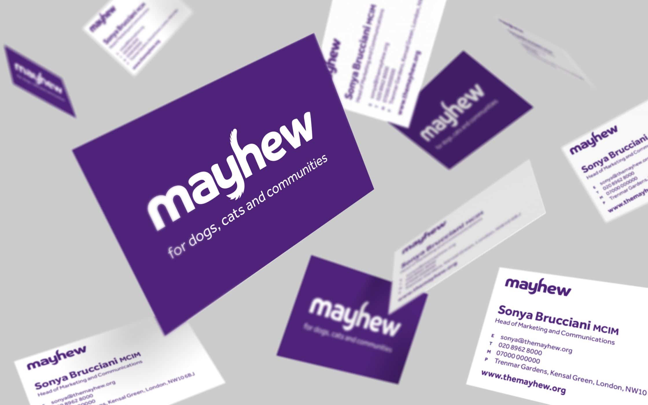 Purple Cat Head Company Logo - Mayhew Animal Home Rebrand by Fabrik Brands, London