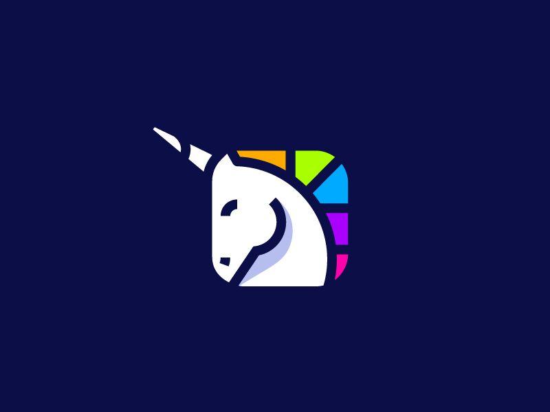 Unicorn Logo - Unicorn logo (sold exclusively) by Vadim Carazan | Dribbble | Dribbble