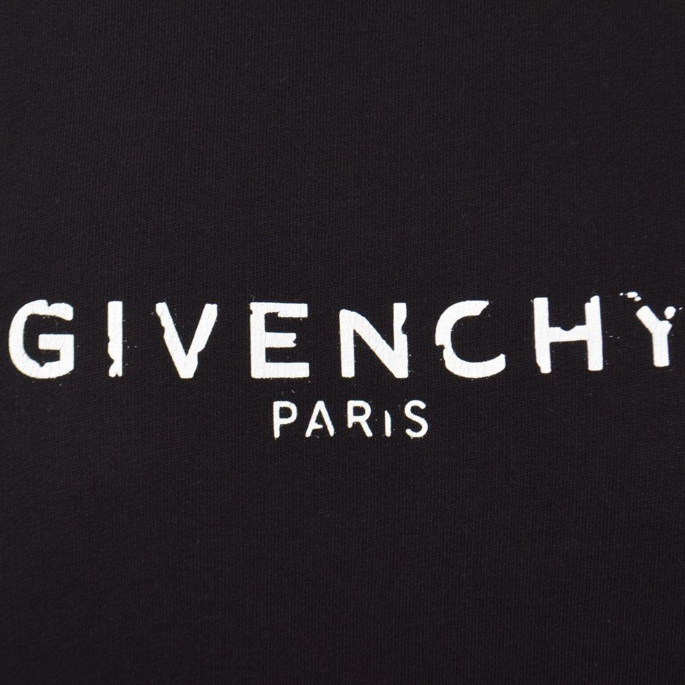 Givenchy Paris Logo - GIVENCHY Black Paris Logo Sweatshirt - Men from Brother2Brother UK