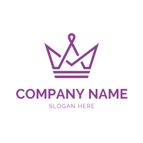 Purple Cat Head Company Logo - 50+ Free Crown Logo Designs | DesignEvo Logo Maker