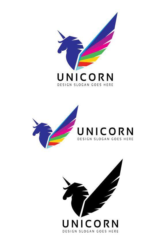 Unicorn Logo - Unicorn Logo Logo Templates Creative Market