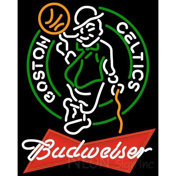 Budweiser Logo - Budweiser Logo Boston Celtics NBA Neon Sign