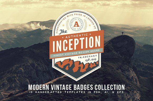 Modern Vintage Logo - Modern Vintage Badges Collection Logo Templates Creative Market