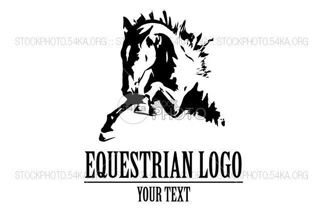Beautiful Horse Logo - Jumping horse vector illustration logo – beautiful equestrian ...