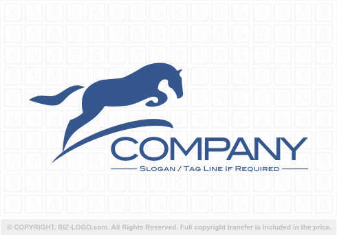 Equestrian Jumping Horse Logo - Equestrian Logos