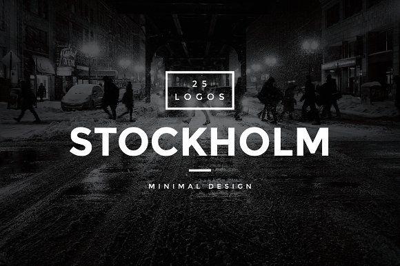 Modern Vintage Logo - Stockholm - 25 Modern Vintage Logos ~ Logo Templates ~ Creative Market