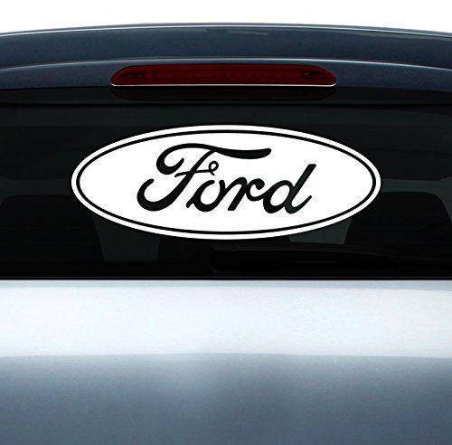 Silver Automotive Company Logo - Ford Logo Car Symbol Auto Badge Decal Vinyl Sticker Focus Escort ...