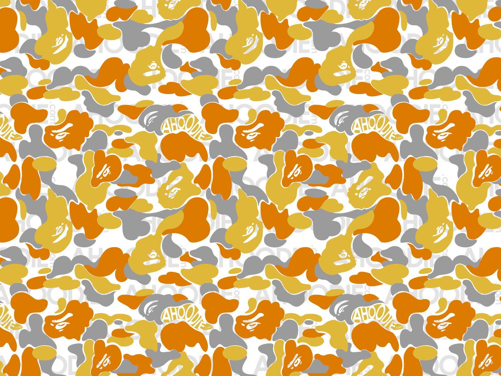 Orange BAPE Camo Logo - Adarian Hildreth - Google+