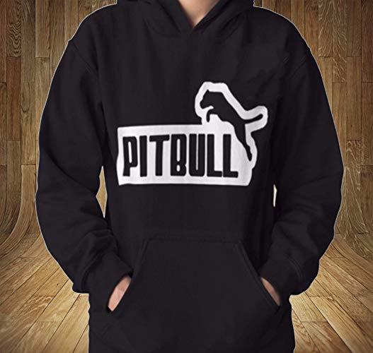 Famous Cat Logo - Pitbull Famous Cat Logo Mockery Sweatshirt Hoodie: Handmade